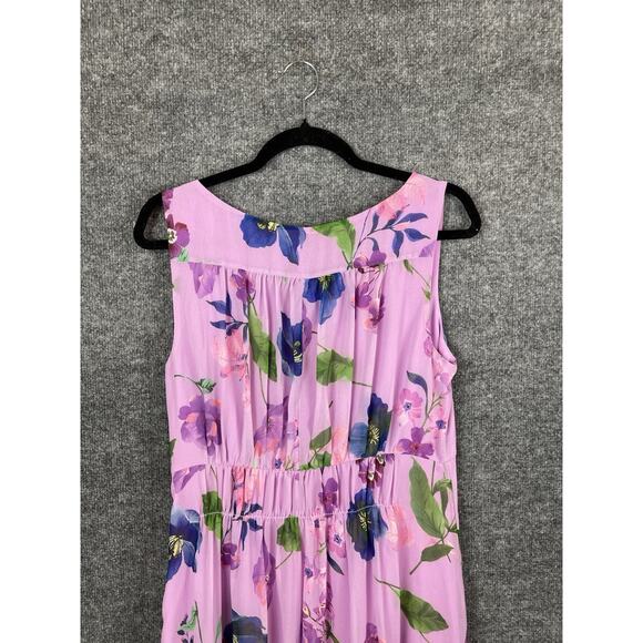 Talbots Georgette Botanical Fit & Flare Dress Size 8 Retail $169 - Picture 12 of 13